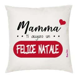 cuscino 40x40 natalizio con dedica alla mamma