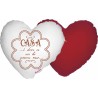 cuscino a cuore cm 40x40 san valentino con scritta casa è dove ci sei tu amore mio