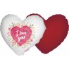 cuscino a cuore cm 40x40 san valentino con scritta i love you