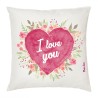 cuscino cm 40x40 san valentino con scritta i love you