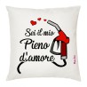 cuscino cm 40x40 san valentino con scritta sei il mio pieno d'amore