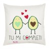 cuscino cm 40x40 san valentino con scritta tu mi completi