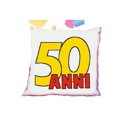 cuscino compleanni 50 anni