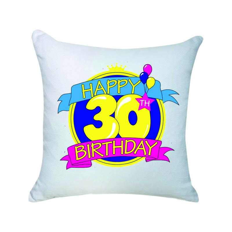 cuscino compleanno 30 anni happy birthday 40x40 cm