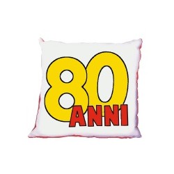 cuscino compleanno 80 anni