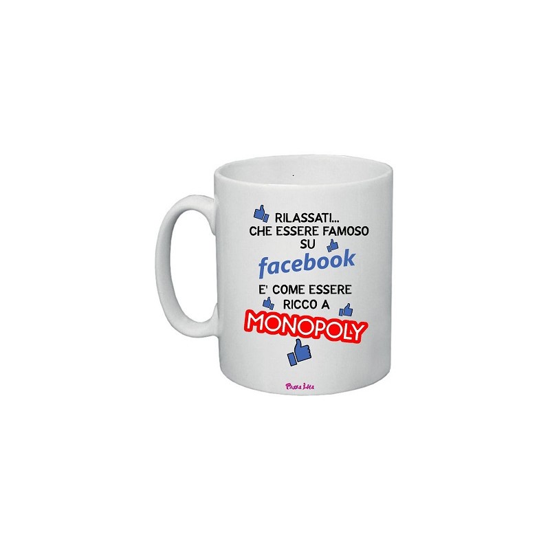 tazza in ceramica uomo e donna con scritta simpatica facebook