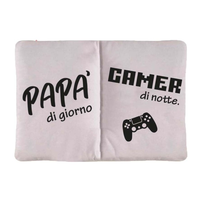 Cuscino da stadio con stampa papà gamer festa del papà