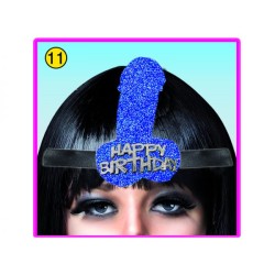 DIADEMA HAPPY BIRTHDAYORDINE MINIMO 2 PZ. IN COLORI ASSORTITI