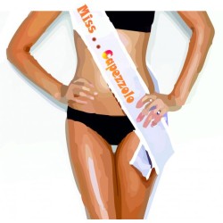 Fasce miss - mister personalizzate (miss capezzolo )