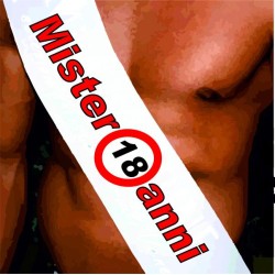 Fasce miss - mister personalizzate (mister 18 anni)