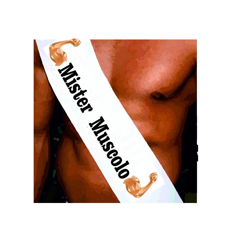 Fasce miss - mister personalizzate (mister muscolo)