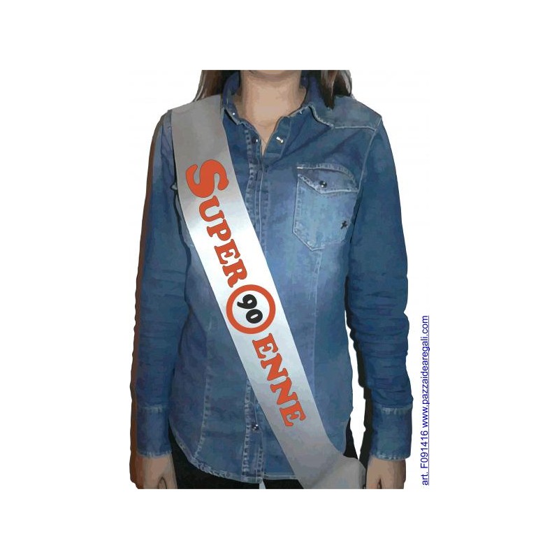 Fasce miss - mister personalizzate (super 90 enne)