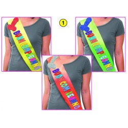 FASCIA FLUO COMPLEANNO SEXYORDINE MINIMO 3 PZ. ASSORTITI