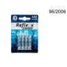  Pile Alkaline Micro, Reflexx, AAA, 1,5V, 4 pz. su blister