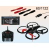  Quadrocopter a telecomando, Drone, con LED, ca. 18 cm, incl. batterie ricaricabile & cavo USB