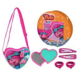 gift kid tracolla+specchietto cuore+acc. capelli trolls