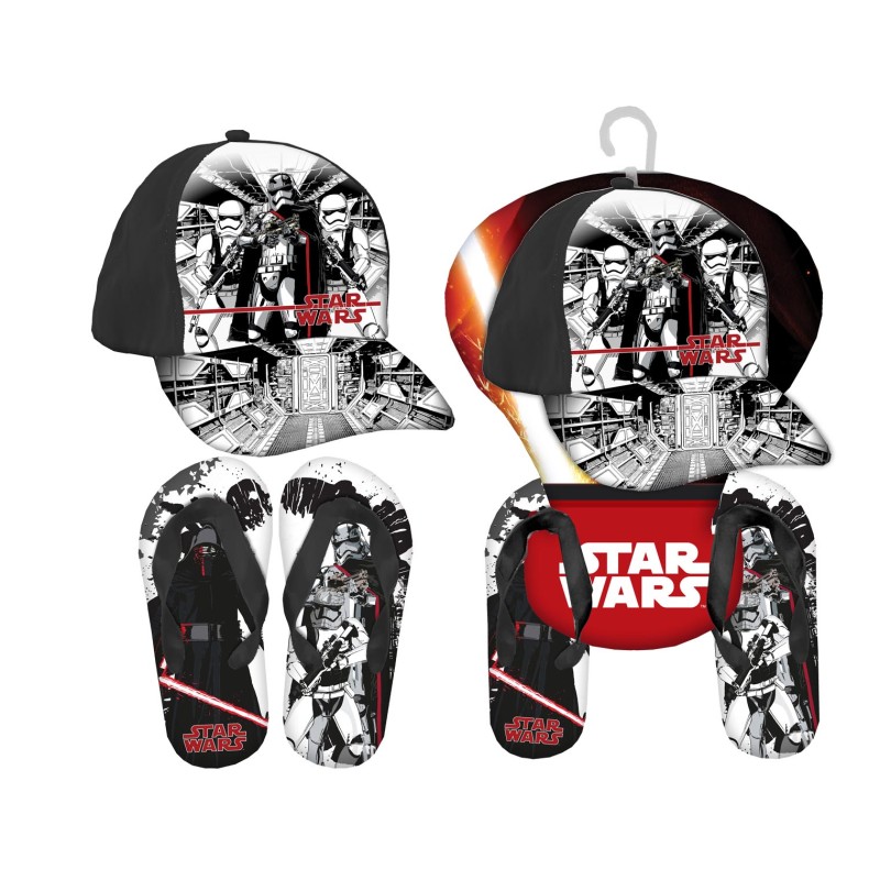 gift kids cappello+ciabatta star wars