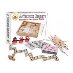 giochi 4 riuniti cofanetto in legno