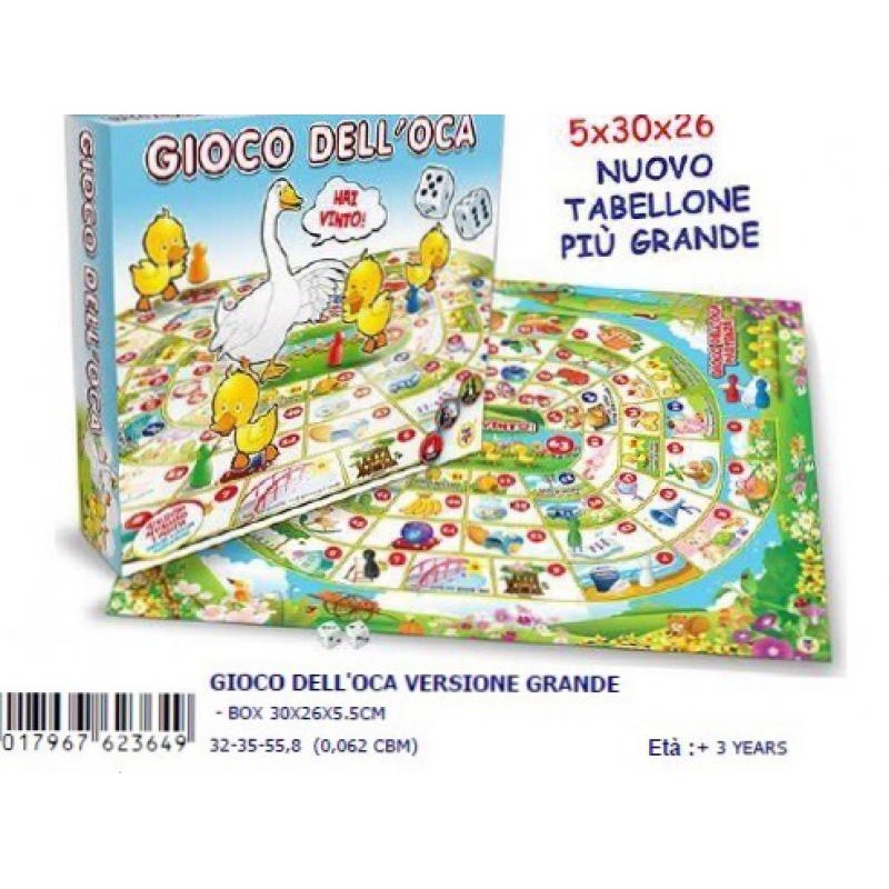 Gioco dell'oca scatola grande cm 30x26