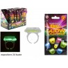 glow busta con 6 anelli glow in the dark fluo display con 24 buste