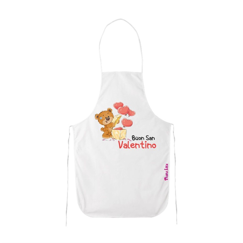 grembiule cucina cm 60x90 san valentino con scritta buon san valentino