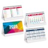 kit 100 Calendario da tavolo mensile 13 fogli con spirale. Festività internazionali. Personalizzato con vostro logo adesivo su 