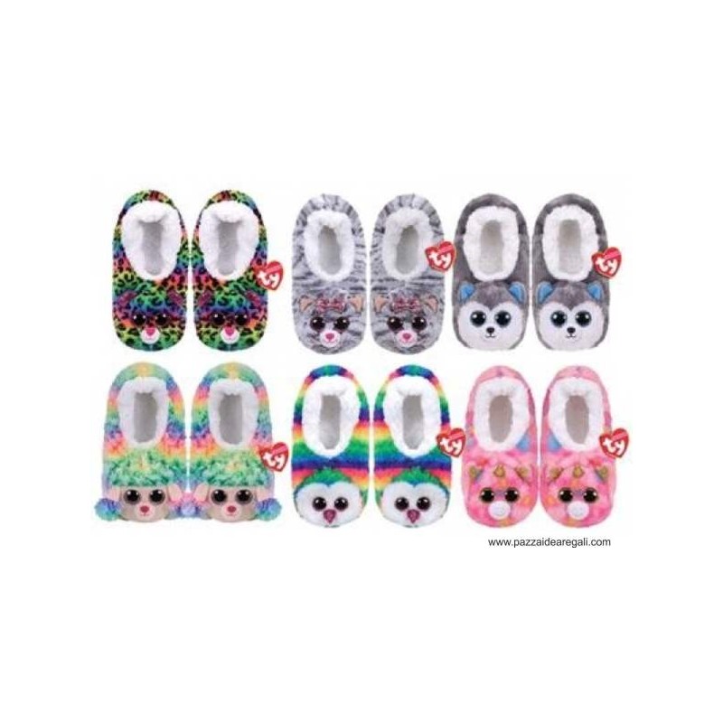 Kit pantofole ty fashion assortite minimo pezzi 36 taglia unica  bimbo - ragazzo