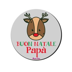 magnete con scritta natalizia buon natale papà