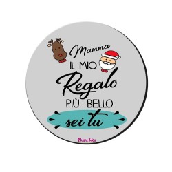 magnete con scritta natalizia dedicata alla mamma