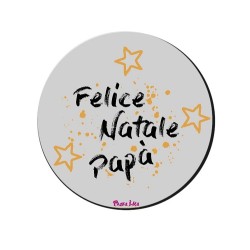 magnete con scrtitta natalizia dedicata al papà