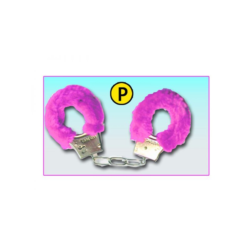 MANETTE IN METALLO LEGGERO CON PELO ROSA