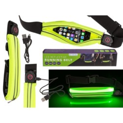 Marsupio/Borsa Spotivo Running super riflettentecon LED e caricatore USB