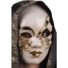 Maschera veneziana decorata con glitter