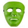 Maschera verde in plastica rigida carnevale halloween