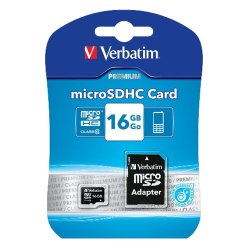 micro sdhc card Verbatin 16 gb