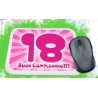 Mouse pad compleanno 18 anni