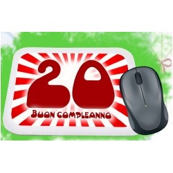 Mouse pad compleanno 20 anni