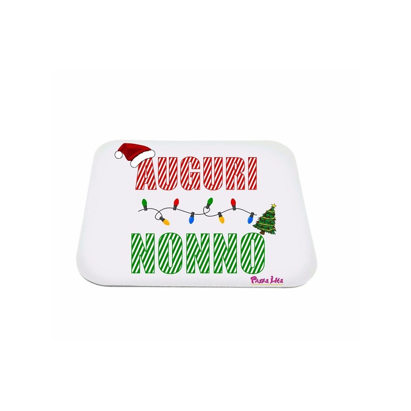 Mouse pad con frase: Auguri nonno M. 18x20