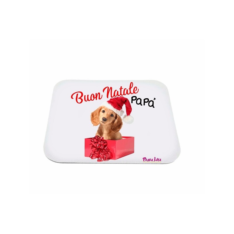 Mouse pad con frase: Buon natale papa', M 18x20