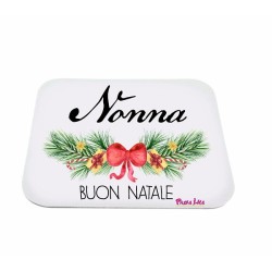 Mouse pad con frase: Nonna buon natale M. 18x20