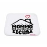 mouse pad rettangolo 22x18 con scritta mamma sei la mia casa sicura festa della mamma