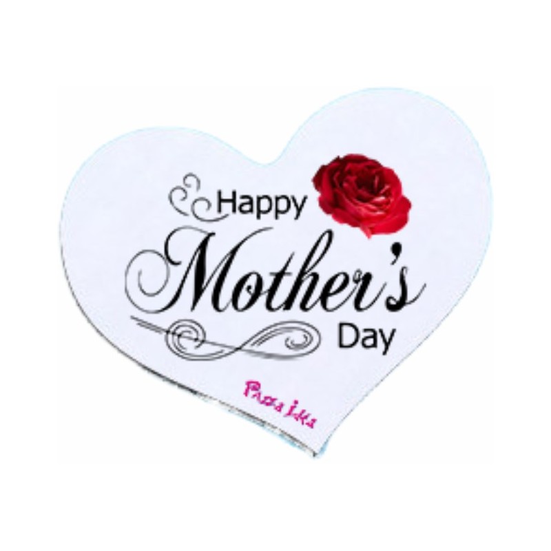 Mousepad a forma di cuore con stampa happy mother's day festa della mamma