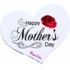 Mousepad a forma di cuore con stampa happy mother's day festa della mamma