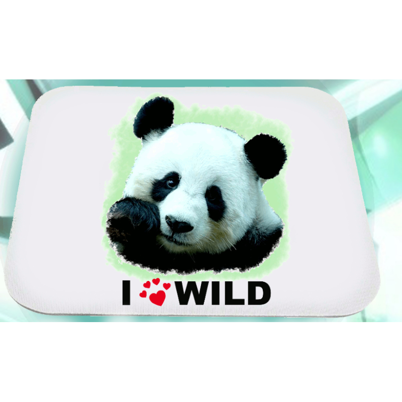 Mousepad con scritta i love wild