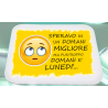 Mousepad con scritto speravo in un domani migliore ma purtroppo domani is lunedì