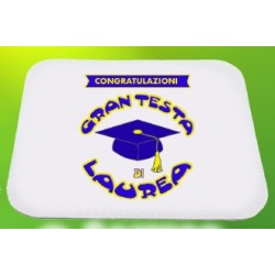 Mousepad laurea Gran testa di laurea