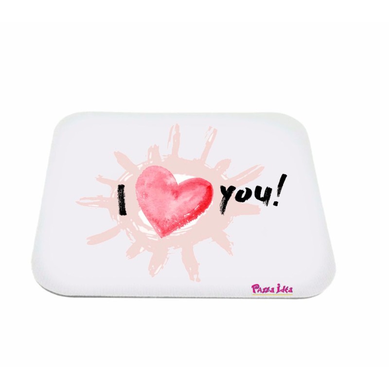 mousepad rettangolare cm 180x200 san valentino con cuore