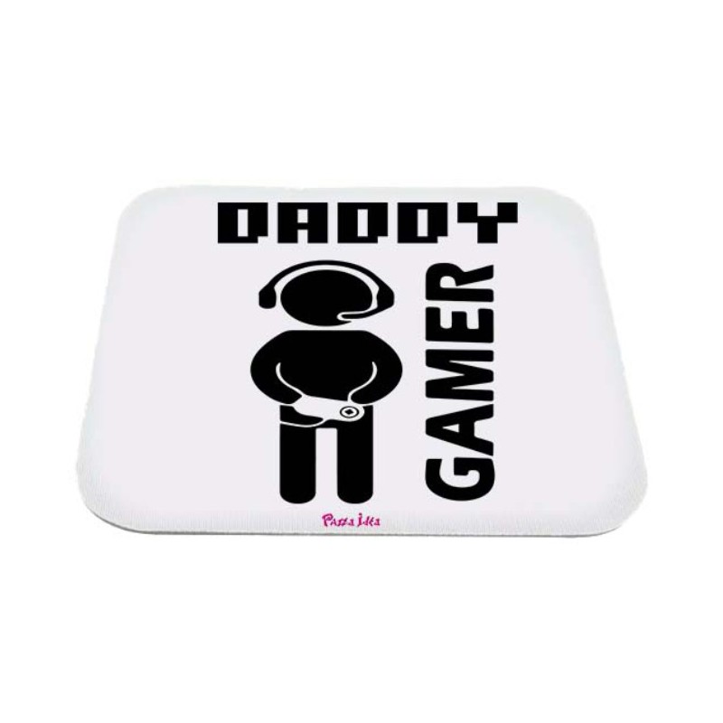 Mousepad rettangolare con stampa daddy gamer festa del papà