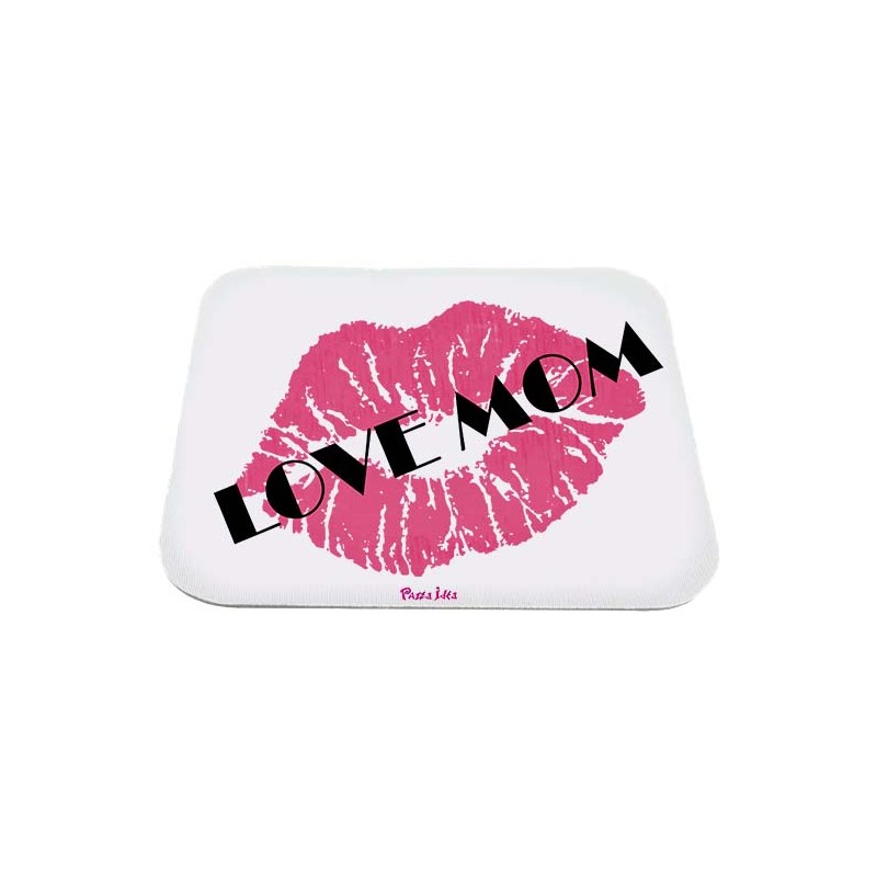 Mousepad rettangolare con stampa love mom festa della mamma