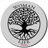 Mousepad rotondo con stampa woman life festa della donna